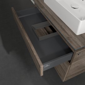 Тумба под раковину Villeroy & Boch Legato 80х55 см ДСП каменный дуб B60200RK