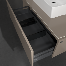 Тумба под раковину Villeroy & Boch Legato 100х38 см ДСП трюфель серый B60300VG