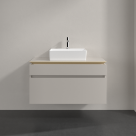 Тумба под раковину Villeroy & Boch Legato 100х55 см ДСП нежно-серый B60400VK