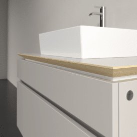 Тумба під раковину Villeroy & Boch Legato 100х55 см ДСП ніжно-сірий B60400VK