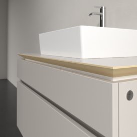 Тумба под раковину Villeroy & Boch Legato 100х55 см ДСП нежно-серый B60400VK