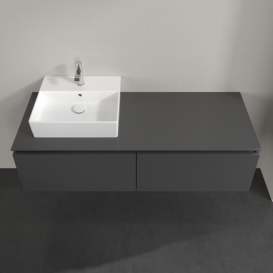 Тумба под раковину Villeroy & Boch Legato 140х38 см МДФ/ДСП глянцевый серый B61300FP