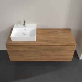 Тумба під раковину Villeroy & Boch Legato 140х55 см ДСП дуб канзас B61400RH