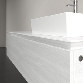 Тумба под раковину Villeroy & Boch Legato 140х38 см ДСП белое дерево B61500E8