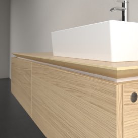 Тумба под раковину Villeroy & Boch Legato 140х38 см ДСП северный дуб B61500VJ