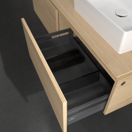 Тумба под раковину Villeroy & Boch Legato 140х38 см ДСП северный дуб B61500VJ