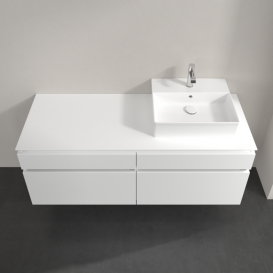 Тумба под раковину Villeroy & Boch Legato 140х55 см ДСП белый матовый B61600MS