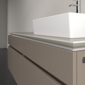 Тумба под раковину Villeroy & Boch Legato 140х55 см ДСП трюфель серый B61600VG