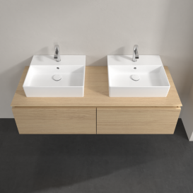 Тумба під раковину Villeroy&Boch Legato 140х38 см ДСП північний дуб B66800VJ