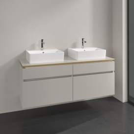Тумба под раковину Villeroy & Boch Legato 140х55 см ДСП нежно-серый B66900VK