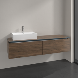 Тумба під раковину Villeroy & Boch Legato 160х38 см ДСП дуб аризона B67200VH