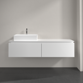 Тумба под раковину Villeroy & Boch Legato 160х38 см МДФ/ДСП белый глянцевый B67200DH