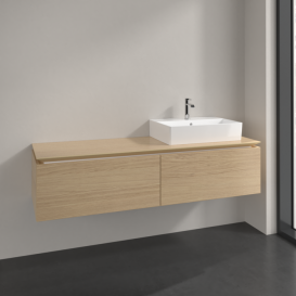 Тумба под раковину Villeroy & Boch Legato 160х38 см ДСП северный дуб B67400VJ