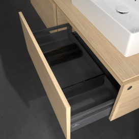 Тумба под раковину Villeroy & Boch Legato 160х38 см ДСП северный дуб B67400VJ