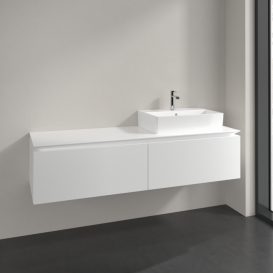 Тумба под раковину Villeroy & Boch Legato 160х38 см ДСП белый матовый B67400MS
