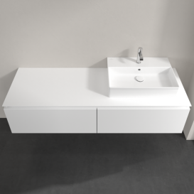 Тумба под раковину Villeroy & Boch Legato 160х38 см ДСП белый матовый B67400MS