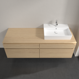 Тумба под раковину Villeroy & Boch Legato 160х55 см ДСП северный дуб B67500VJ