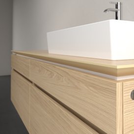 Тумба под раковину Villeroy & Boch Legato 160х55 см ДСП северный дуб B67500VJ