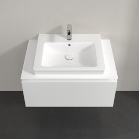 Тумба под раковину Villeroy & Boch Legato 80х38 см ДСП белый матовый B67800MS