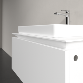 Тумба под раковину Villeroy & Boch Legato 80х38 см ДСП белый матовый B67800MS