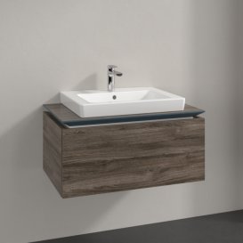 Тумба під раковину Villeroy & Boch Legato 80х38 см ДСП кам'яний дуб B67800RK