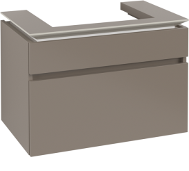 Тумба под раковину Villeroy & Boch Legato 80х55 см ДСП трюфель серый B67900VG