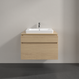 Тумба под раковину Villeroy & Boch Legato 80х55 см ДСП северный дуб B67900VJ