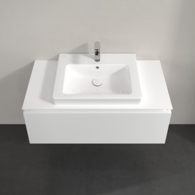 Тумба под раковину Villeroy & Boch Legato 100х38 см ДСП белый матовый B68000MS