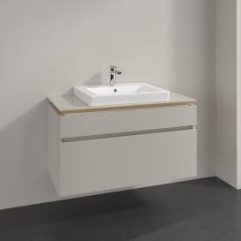 Тумба под раковину Villeroy & Boch Legato 100х55 см ДСП нежно-серый B68100VK