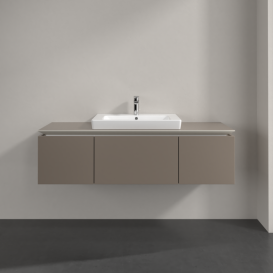 Тумба под раковину Villeroy & Boch Legato 120х38 см ДСП трюфель серый B68200VG