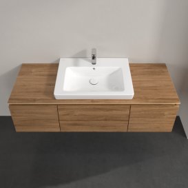 Тумба під раковину Villeroy & Boch Legato 120х38 см ДСП дуб канзас B68200RH