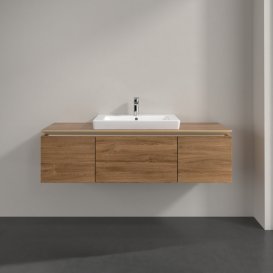 Тумба под раковину Villeroy & Boch Legato 140х38 см ДСП дуб канзас B68400RH