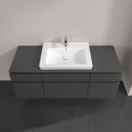 Тумба под раковину Villeroy & Boch Legato 140х55 см МДФ/ДСП глянцевый серый B68500FP