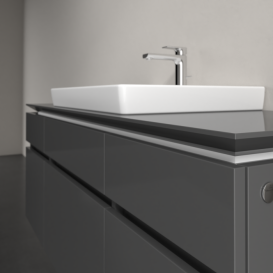 Тумба под раковину Villeroy & Boch Legato 140х55 см МДФ/ДСП глянцевый серый B68500FP