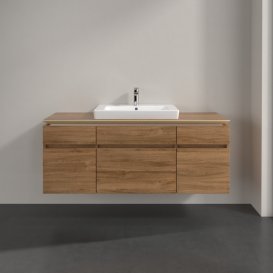 Тумба под раковину Villeroy & Boch Legato 140х55 см ДСП дуб канзас B68500RH