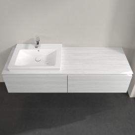 Тумба под раковину Villeroy & Boch Legato 160х38 см ДСП белое дерево B68800E8