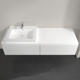 Тумба под раковину Villeroy & Boch Legato 160х38 см ДСП белый матовый B68800MS