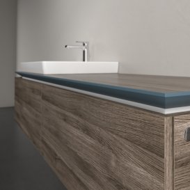 Тумба под раковину Villeroy & Boch Legato 160х38 см ДСП каменный дуб B68800RK