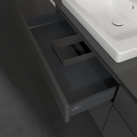 Тумба под раковину Villeroy & Boch Legato 160х55 см МДФ/ДСП глянцевый серый B68900FP