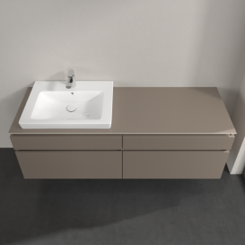 Тумба под раковину Villeroy & Boch Legato 160х55 см ДСП трюфель серый B68900VG