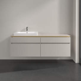 Тумба под раковину Villeroy & Boch Legato 160х55 см ДСП нежно-серый B68900VK