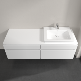 Тумба під раковину Villeroy & Boch Legato 160х55 см ДСП білий матовий B69100MS