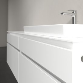 Тумба під раковину Villeroy & Boch Legato 160х55 см ДСП білий матовий B69100MS