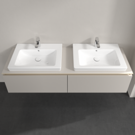 Тумба под раковину Villeroy & Boch Legato 160х38 см ДСП нежно-серый B69200VK