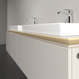 Тумба под раковину Villeroy & Boch Legato 160х38 см ДСП нежно-серый B69200VK