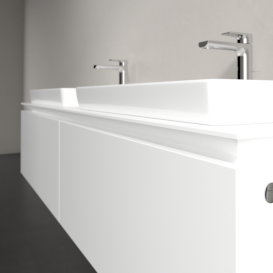 Тумба під раковину Villeroy & Boch Legato 160х38 см ДСП білий матовий B69200MS