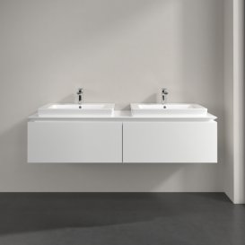 Тумба під раковину Villeroy & Boch Legato 160х38 см МДФ/ДСП білий глянсовий B69200DH