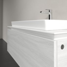 Тумба под раковину Villeroy & Boch Legato 100х38 см ДСП белое дерево B69400E8