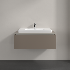 Тумба под раковину Villeroy & Boch Legato 100х38 см ДСП трюфель серый B69400VG