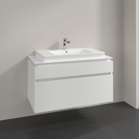 Тумба под раковину Villeroy & Boch Legato 100х55 см МДФ/ДСП белый глянцевый B69500DH